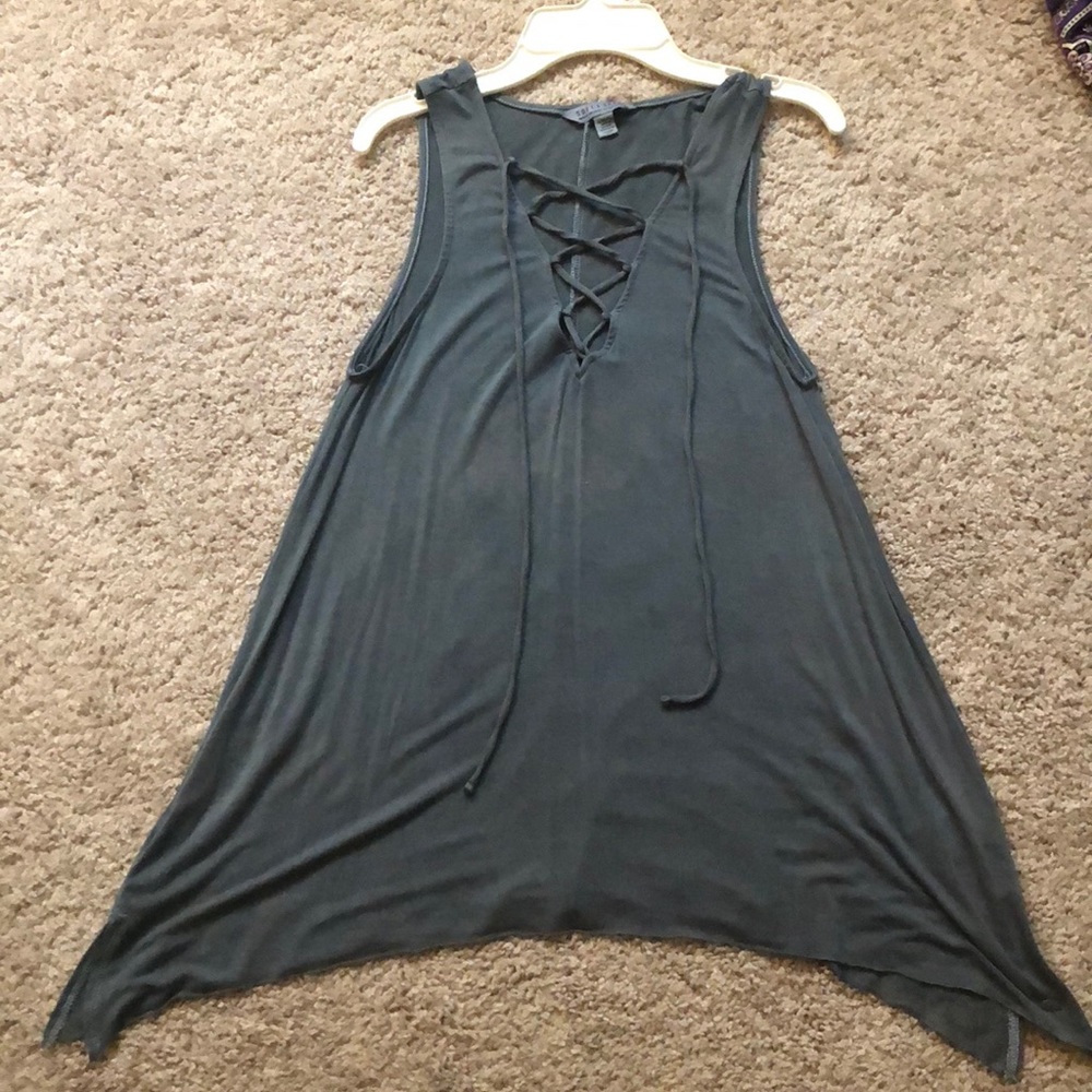 AE lace up tank
